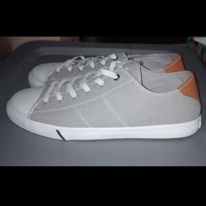 Johnnie-O Gray Sailaway Men's Sneakers Shoes SZ 11